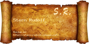 Stern Rudolf névjegykártya